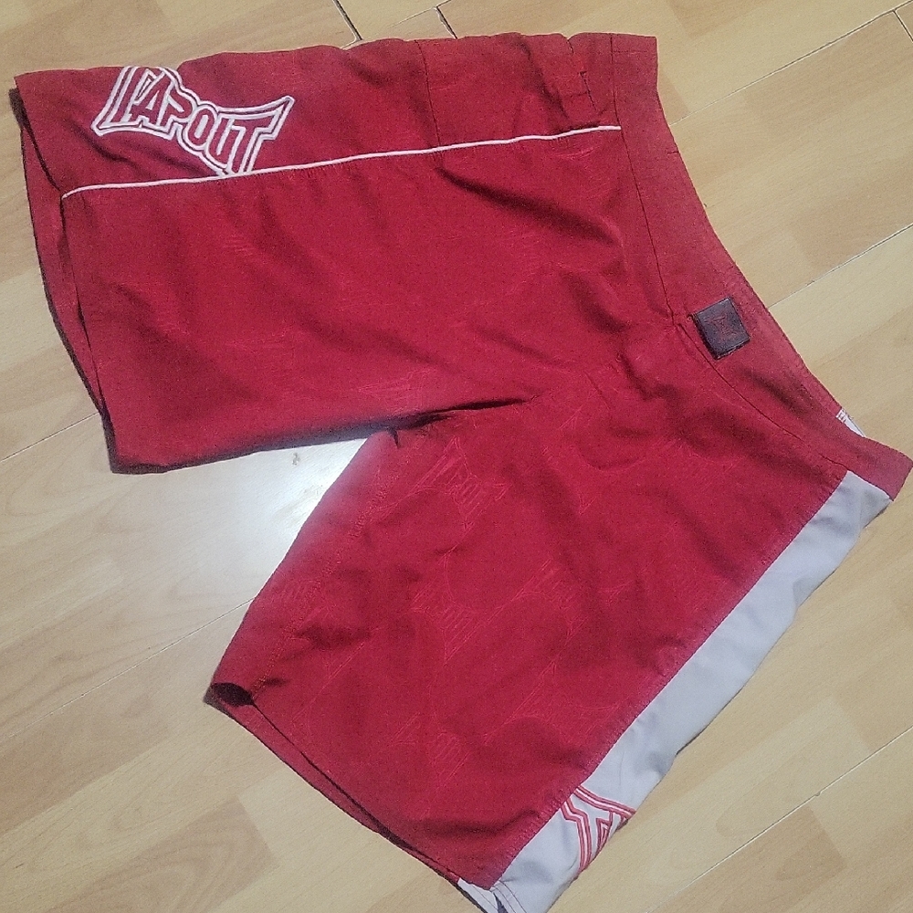 Tapout Athletic Red and White Men's Shorts